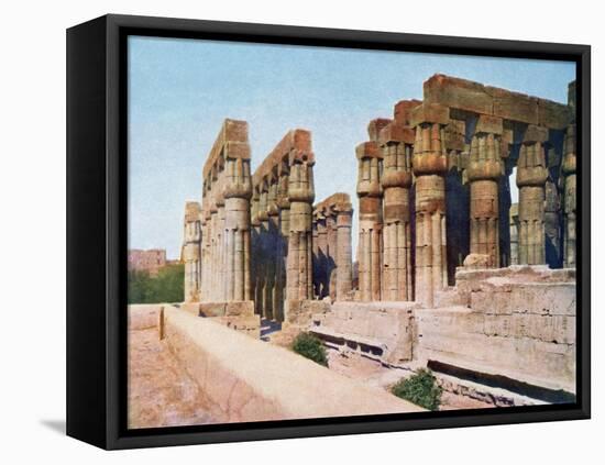 The Colonnade of Amenhotep III, Temple of Luxor, Egypt, 20th Century-null-Framed Premier Image Canvas