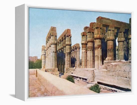 The Colonnade of Amenhotep III, Temple of Luxor, Egypt, 20th Century-null-Framed Premier Image Canvas