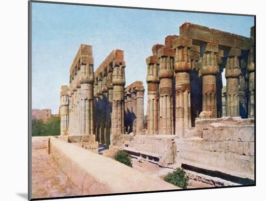 The Colonnade of Amenhotep III, Temple of Luxor, Egypt, 20th Century-null-Mounted Giclee Print