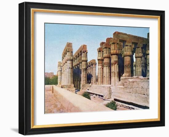 The Colonnade of Amenhotep III, Temple of Luxor, Egypt, 20th Century-null-Framed Giclee Print