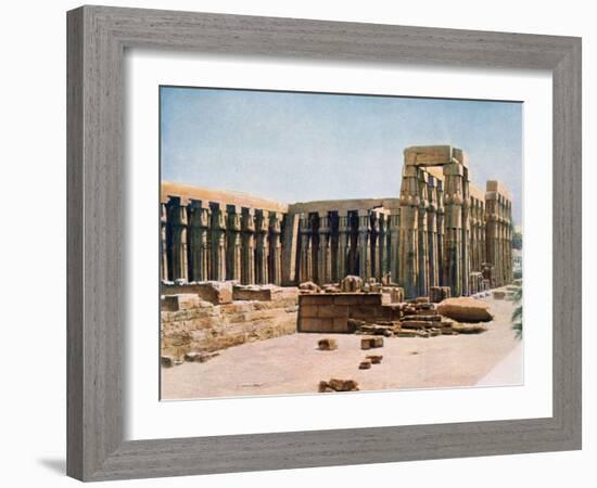 The Colonnade of Amenhotep III, Temple of Luxor, Egypt, 20th Century-null-Framed Giclee Print