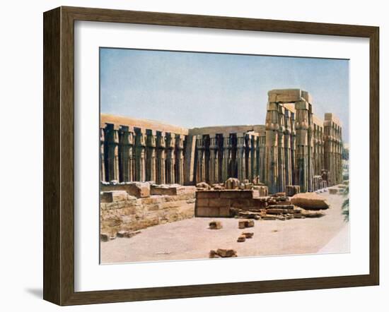 The Colonnade of Amenhotep III, Temple of Luxor, Egypt, 20th Century-null-Framed Giclee Print