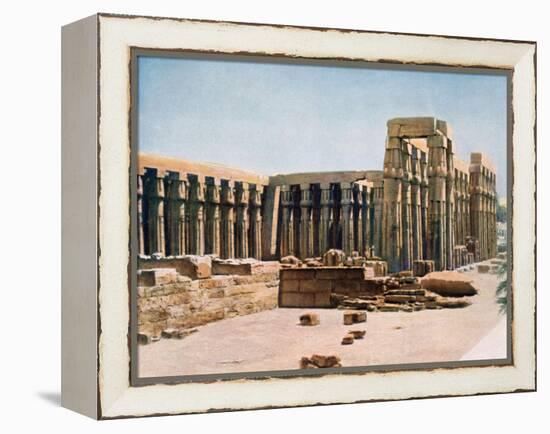 The Colonnade of Amenhotep III, Temple of Luxor, Egypt, 20th Century-null-Framed Premier Image Canvas