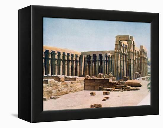 The Colonnade of Amenhotep III, Temple of Luxor, Egypt, 20th Century-null-Framed Premier Image Canvas