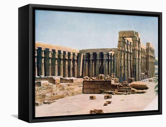 The Colonnade of Amenhotep III, Temple of Luxor, Egypt, 20th Century-null-Framed Premier Image Canvas