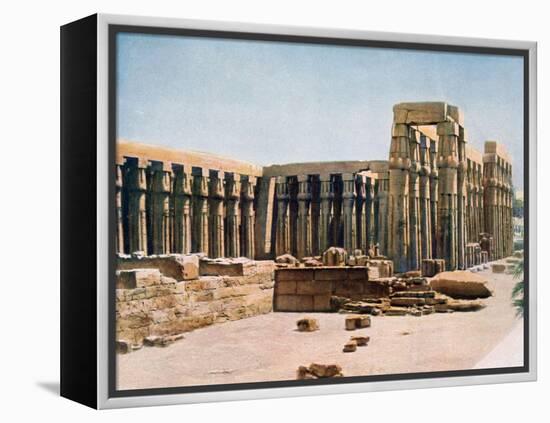 The Colonnade of Amenhotep III, Temple of Luxor, Egypt, 20th Century-null-Framed Premier Image Canvas