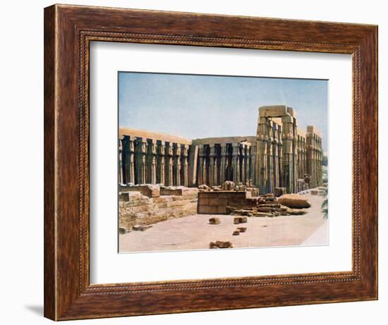 The Colonnade of Amenhotep III, Temple of Luxor, Egypt, 20th Century-null-Framed Giclee Print