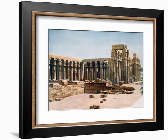 The Colonnade of Amenhotep III, Temple of Luxor, Egypt, 20th Century-null-Framed Giclee Print