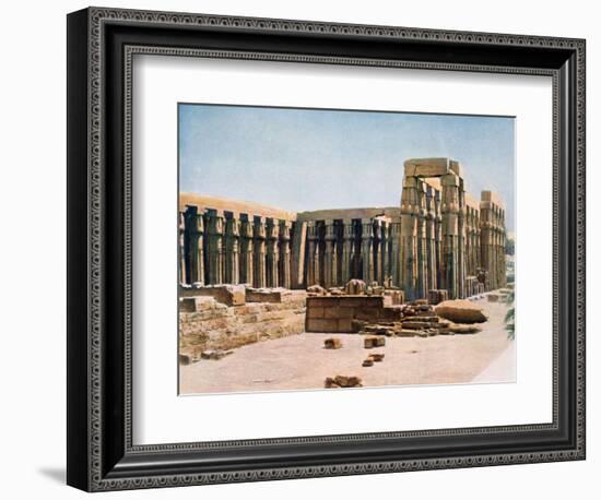 The Colonnade of Amenhotep III, Temple of Luxor, Egypt, 20th Century-null-Framed Giclee Print