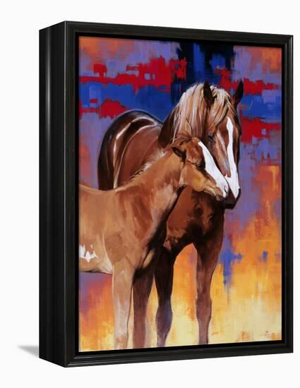 The Color of Love-Julie Chapman-Framed Stretched Canvas
