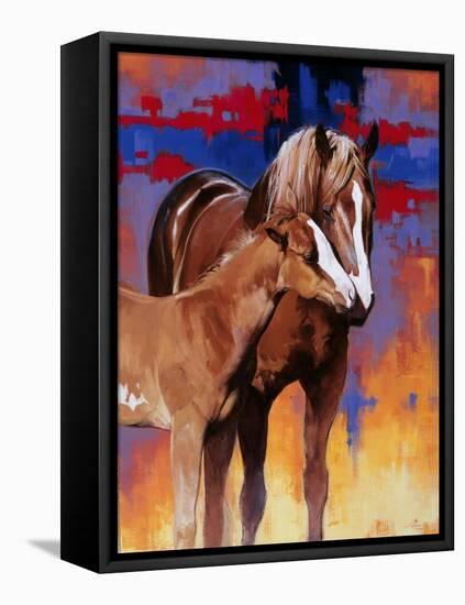 The Color of Love-Julie Chapman-Framed Stretched Canvas