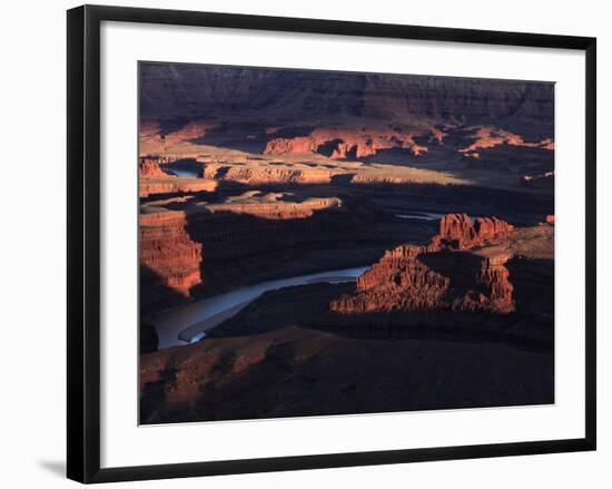 The Colorado River Makes a Huge S-Bend Under Deadhorse Point, Utah-David Pickford-Framed Photographic Print