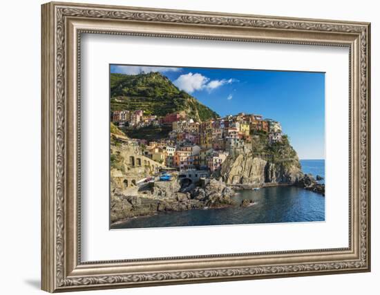 The Colorful Village of Manarola, Cinque Terre, Liguria, Italy-Stefano Politi Markovina-Framed Photographic Print