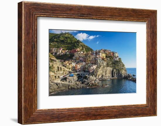 The Colorful Village of Manarola, Cinque Terre, Liguria, Italy-Stefano Politi Markovina-Framed Photographic Print