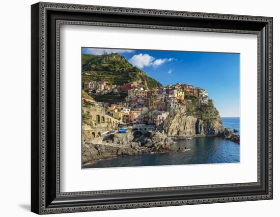 The Colorful Village of Manarola, Cinque Terre, Liguria, Italy-Stefano Politi Markovina-Framed Photographic Print