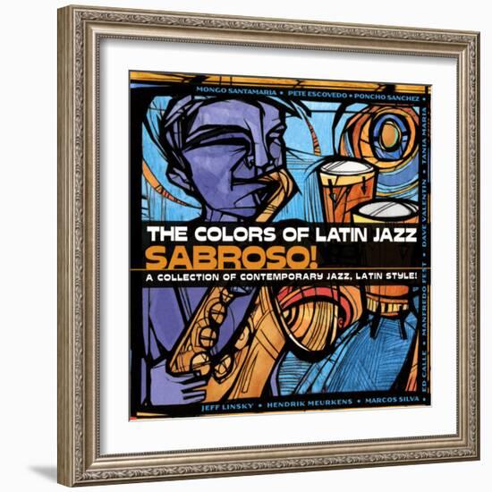 The Colors of Latin Jazz Sabroso!-null-Framed Art Print