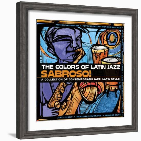 The Colors of Latin Jazz Sabroso!-null-Framed Art Print