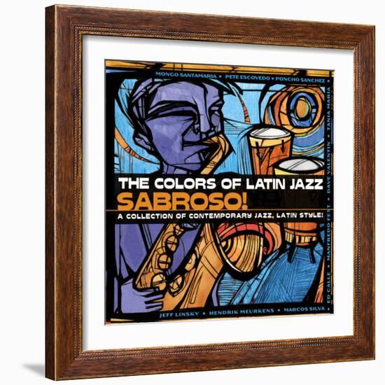 The Colors of Latin Jazz Sabroso!-null-Framed Art Print