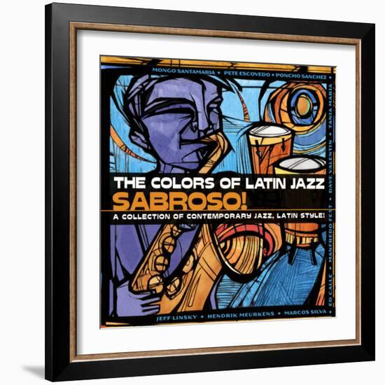 The Colors of Latin Jazz Sabroso!-null-Framed Art Print