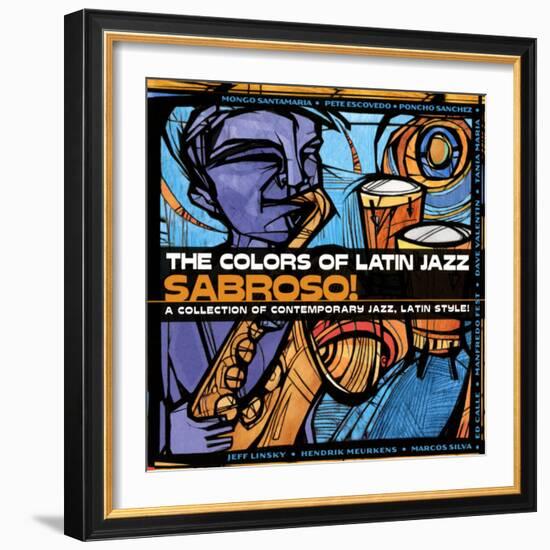 The Colors of Latin Jazz Sabroso!-null-Framed Art Print