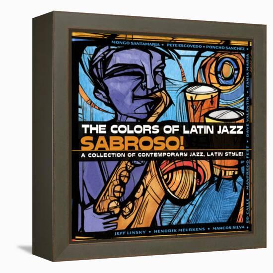 The Colors of Latin Jazz Sabroso!-null-Framed Stretched Canvas