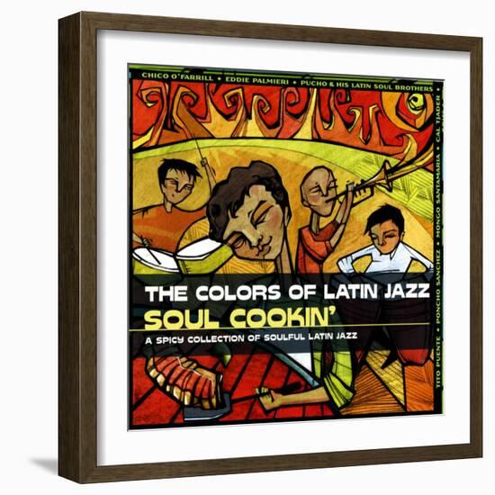 The Colors of Latin Jazz: Soul Cookin'-null-Framed Art Print