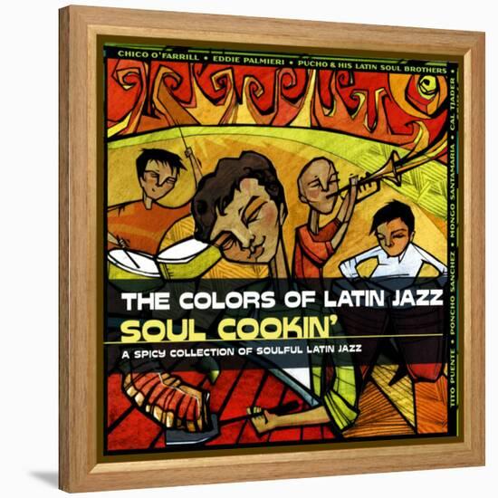 The Colors of Latin Jazz: Soul Cookin'-null-Framed Stretched Canvas