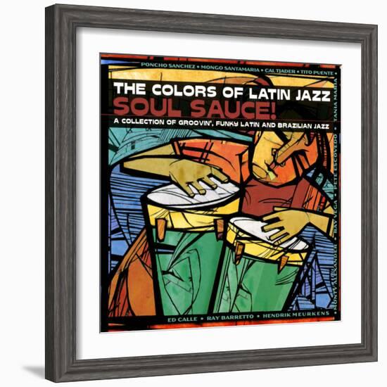 The Colors of Latin Jazz Soul Sauce!-null-Framed Art Print