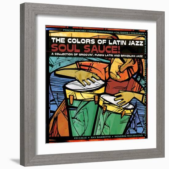 The Colors of Latin Jazz Soul Sauce!-null-Framed Art Print