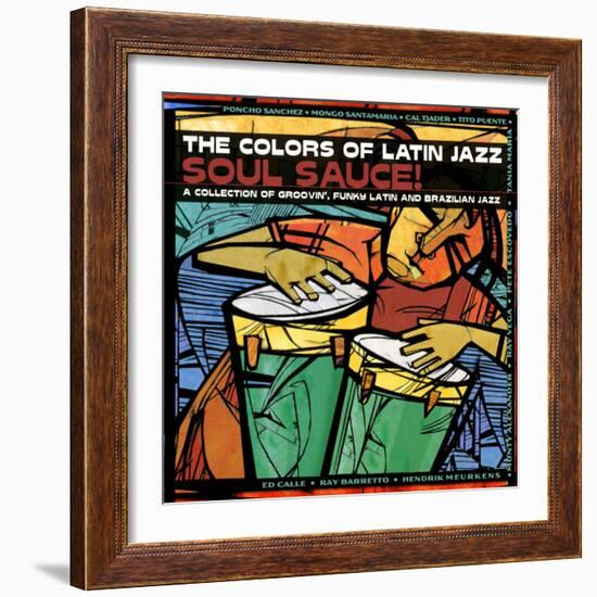 The Colors of Latin Jazz Soul Sauce!-null-Framed Art Print