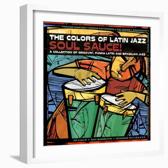 The Colors of Latin Jazz Soul Sauce!-null-Framed Art Print