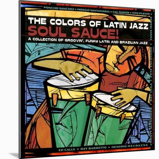 The Colors of Latin Jazz Soul Sauce!-null-Mounted Art Print