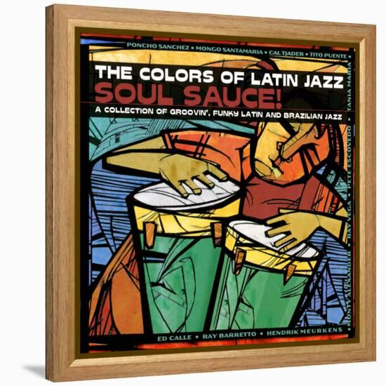 The Colors of Latin Jazz Soul Sauce!-null-Framed Stretched Canvas
