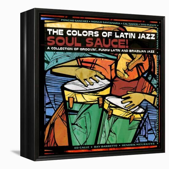 The Colors of Latin Jazz Soul Sauce!-null-Framed Stretched Canvas