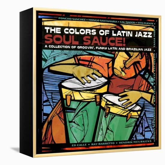 The Colors of Latin Jazz Soul Sauce!-null-Framed Stretched Canvas