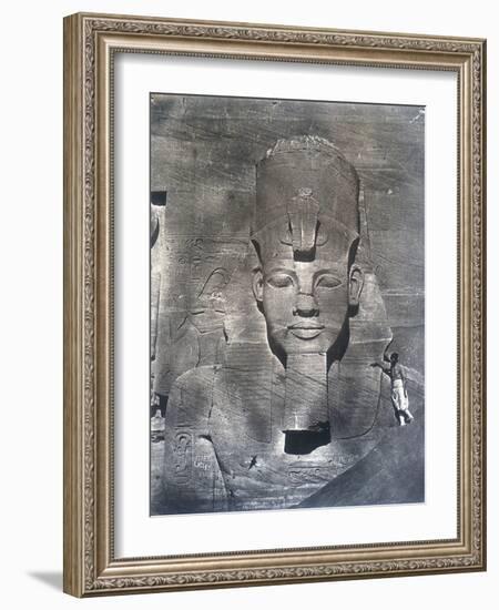 The Colossal Statue of Rameses II, 1852-Maxime Du Camp-Framed Photographic Print