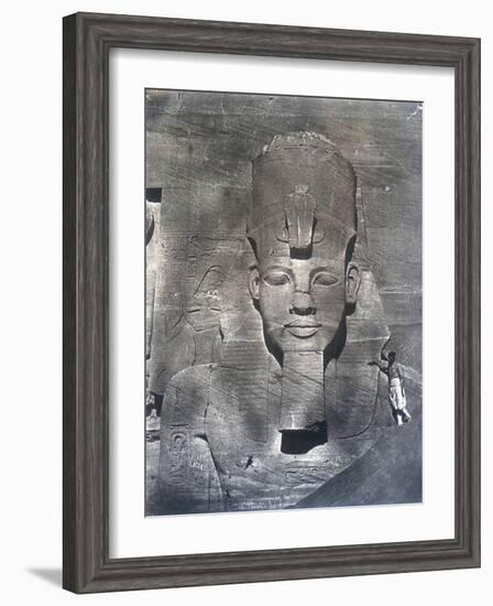 The Colossal Statue of Rameses II, 1852-Maxime Du Camp-Framed Photographic Print