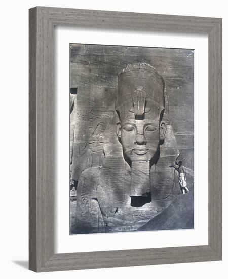 The Colossal Statue of Rameses II, 1852-Maxime Du Camp-Framed Photographic Print