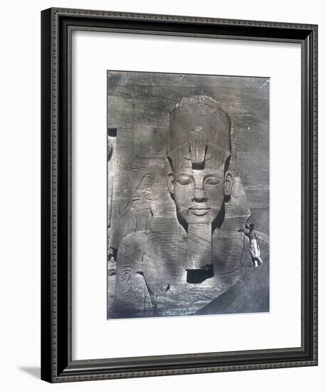 The Colossal Statue of Rameses II, 1852-Maxime Du Camp-Framed Photographic Print
