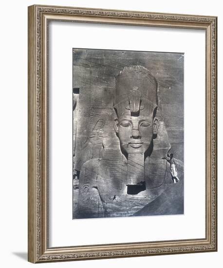 The Colossal Statue of Rameses II, 1852-Maxime Du Camp-Framed Photographic Print