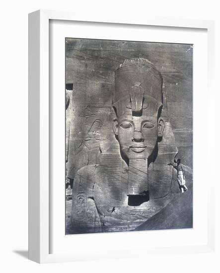 The Colossal Statue of Rameses II, 1852-Maxime Du Camp-Framed Photographic Print