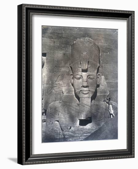 The Colossal Statue of Rameses II, 1852-Maxime Du Camp-Framed Photographic Print