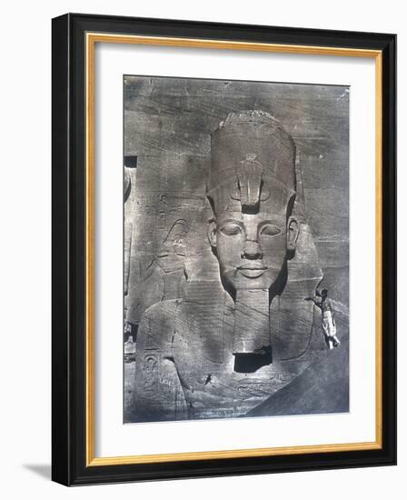 The Colossal Statue of Rameses II, 1852-Maxime Du Camp-Framed Photographic Print