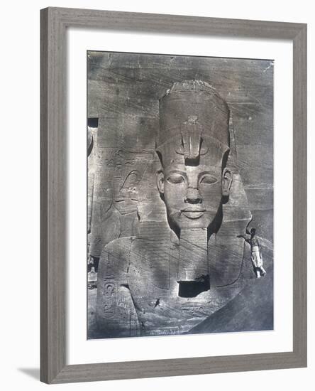 The Colossal Statue of Rameses II, 1852-Maxime Du Camp-Framed Photographic Print