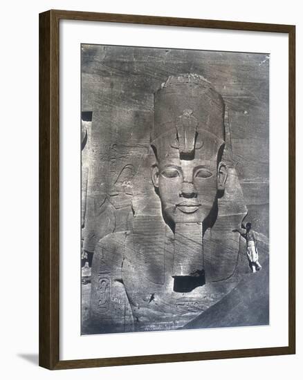 The Colossal Statue of Rameses II, 1852-Maxime Du Camp-Framed Photographic Print