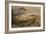 The Colosseum and Alban Mount (W/C and Gouache over Pencil, Chalk and Ink)-Samuel Palmer-Framed Giclee Print