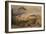 The Colosseum and Alban Mount (W/C and Gouache over Pencil, Chalk and Ink)-Samuel Palmer-Framed Giclee Print