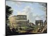 The Colosseum and the Arch of Constantine-Giovanni Paolo Pannini-Mounted Giclee Print