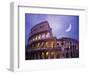 The Colosseum at Night, Rome, Italy-Terry Why-Framed Photographic Print
