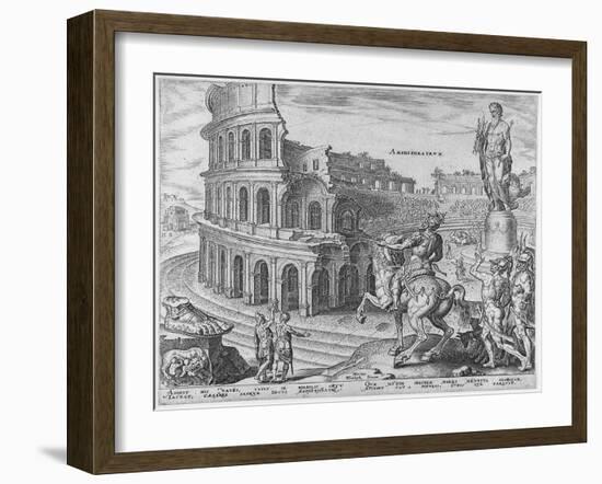 The Colosseum at Rome after Maarten Van Heemskerck, 1572-Philipp Galle-Framed Giclee Print